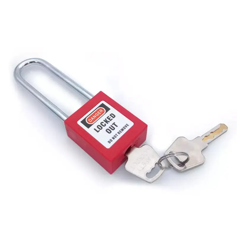 QVAND M-G76 Long Steel Shackle Safety Lockout Tagout LOTO Padlocks - Image 3