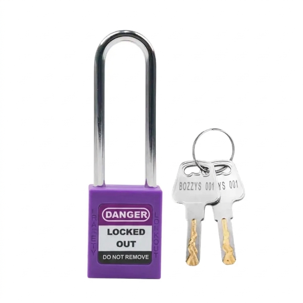 QVAND M-G76 Long Steel Shackle Safety Lockout Tagout LOTO Padlocks - Image 2